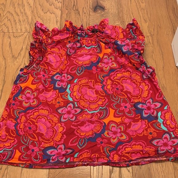 Sugarlips Tops - Sugarlips Red and Pink Ruffle Top